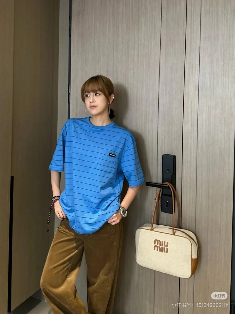 Miu Miu T-Shirts Durable 163551