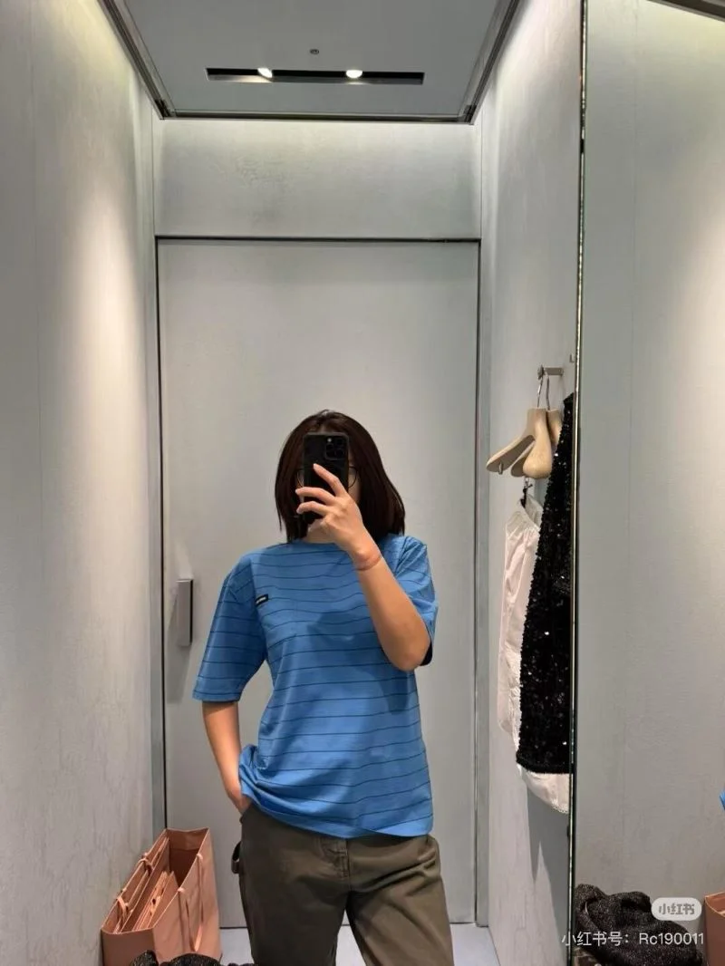 Miu Miu T-Shirts Durable 163551