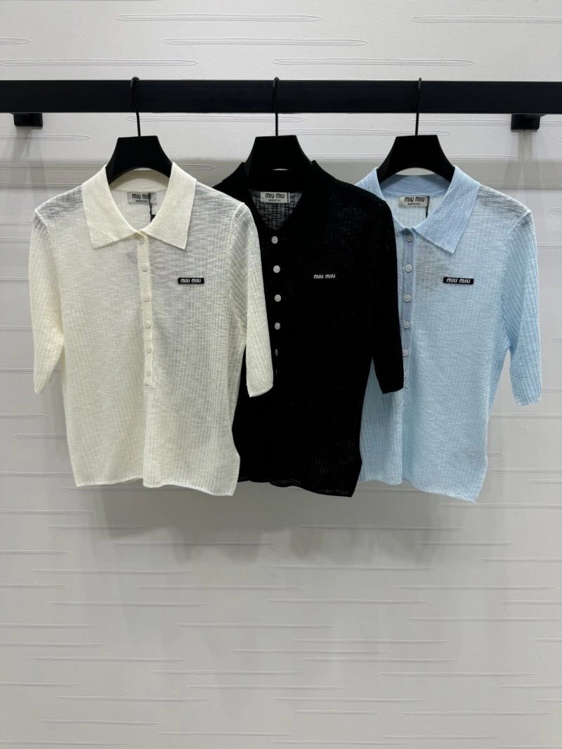 Miu Miu T-Shirts Stretchable 151104