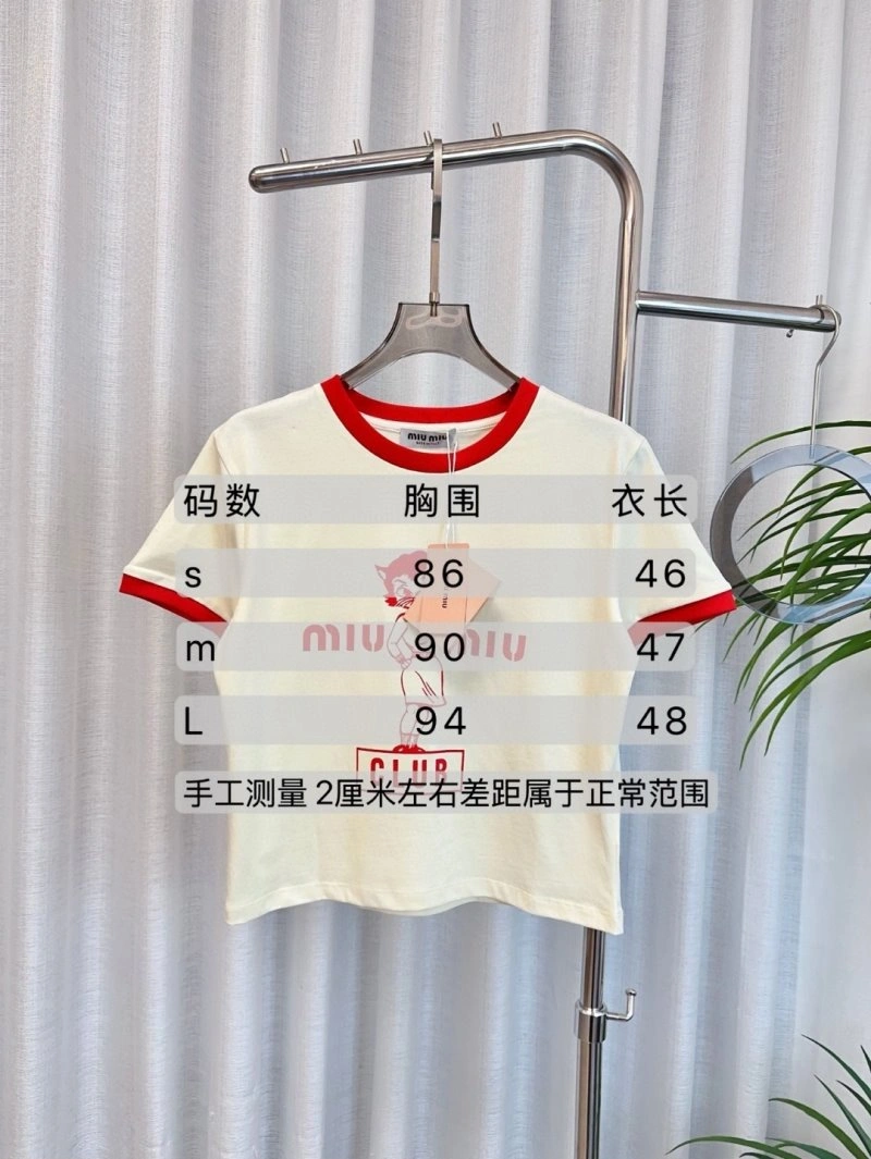 Miu Miu T-Shirts Sleek 156203