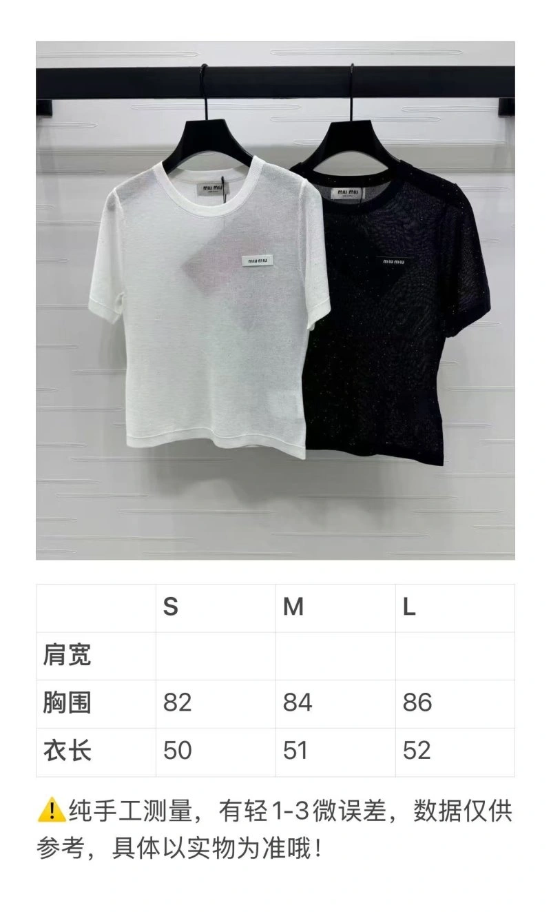 Sleek Miu Miu T-Shirts 156198