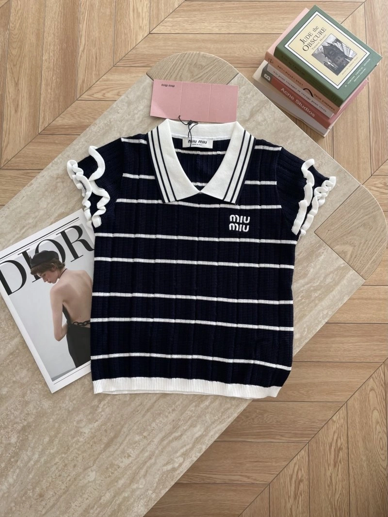 RelaxedFit Miu Miu T-Shirts 156196