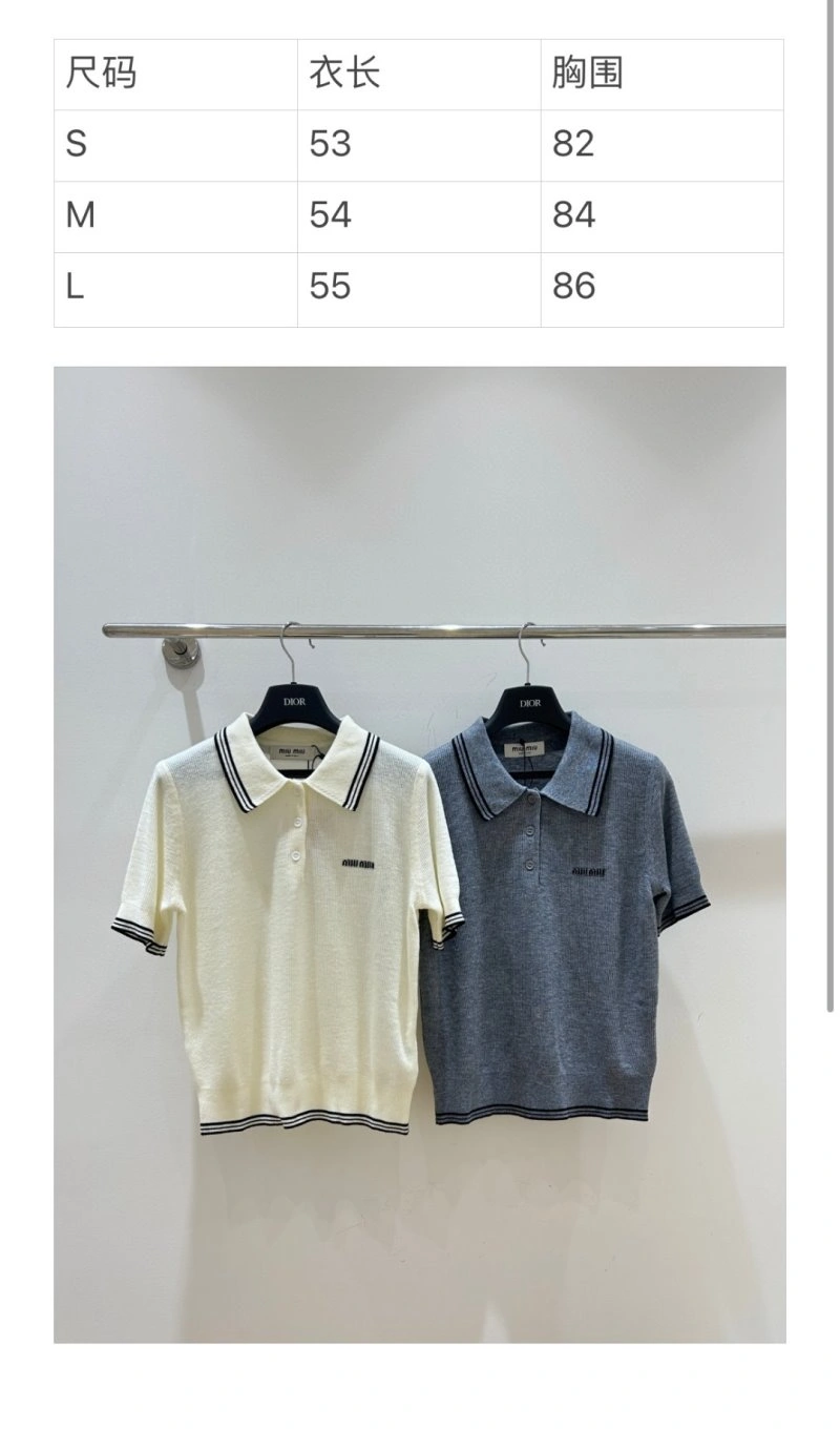 Breathable Miu Miu T-Shirts 156191