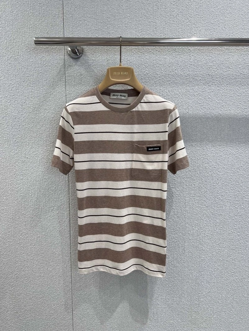 Miu Miu T-Shirts Stretchable 156176