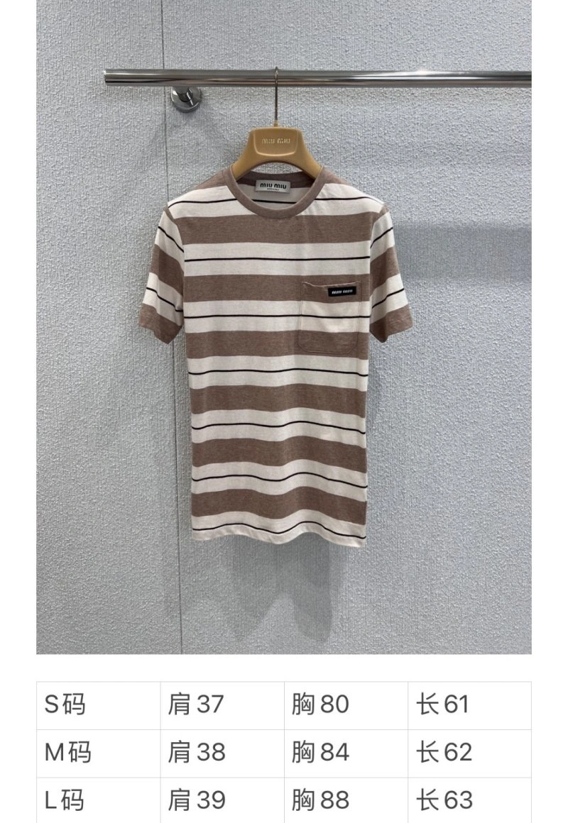 Miu Miu T-Shirts Stretchable 156176