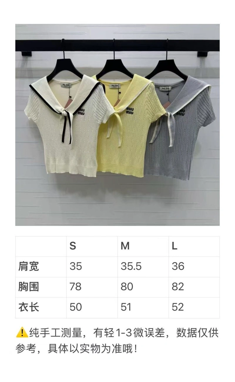 Miu Miu T-Shirts Durable 156174