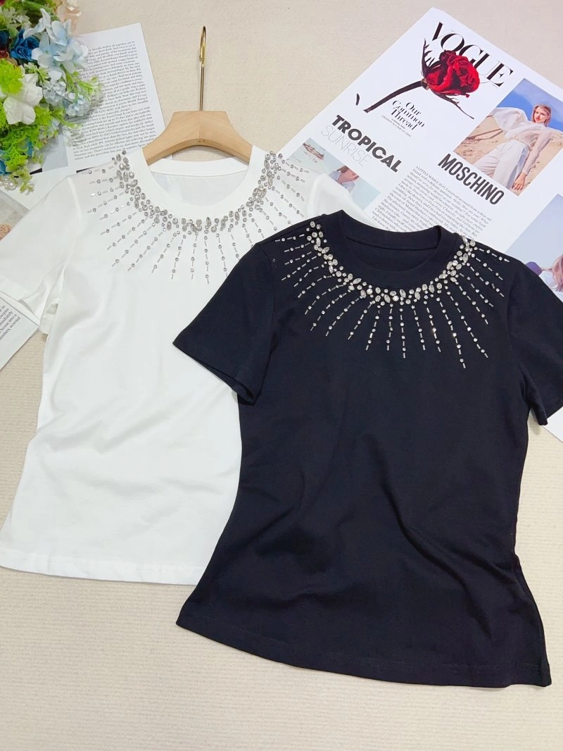 Miu Miu T-Shirts Elegant 156116