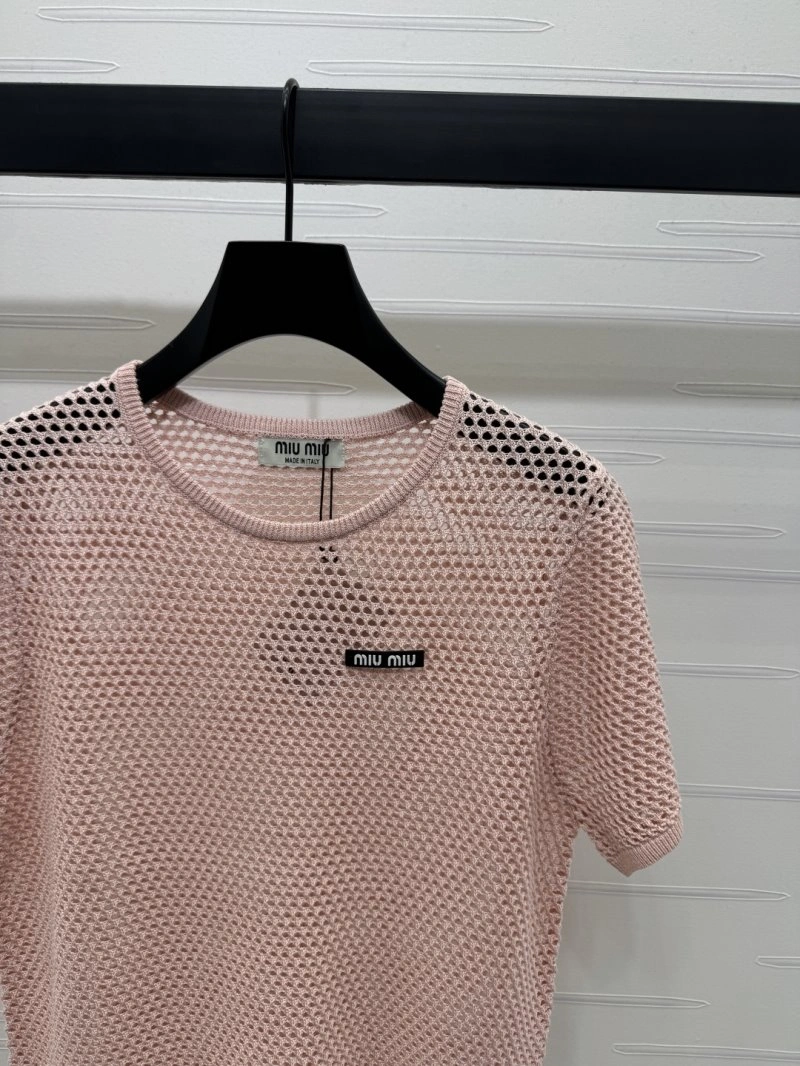 Miu Miu T-Shirts Durable 156077
