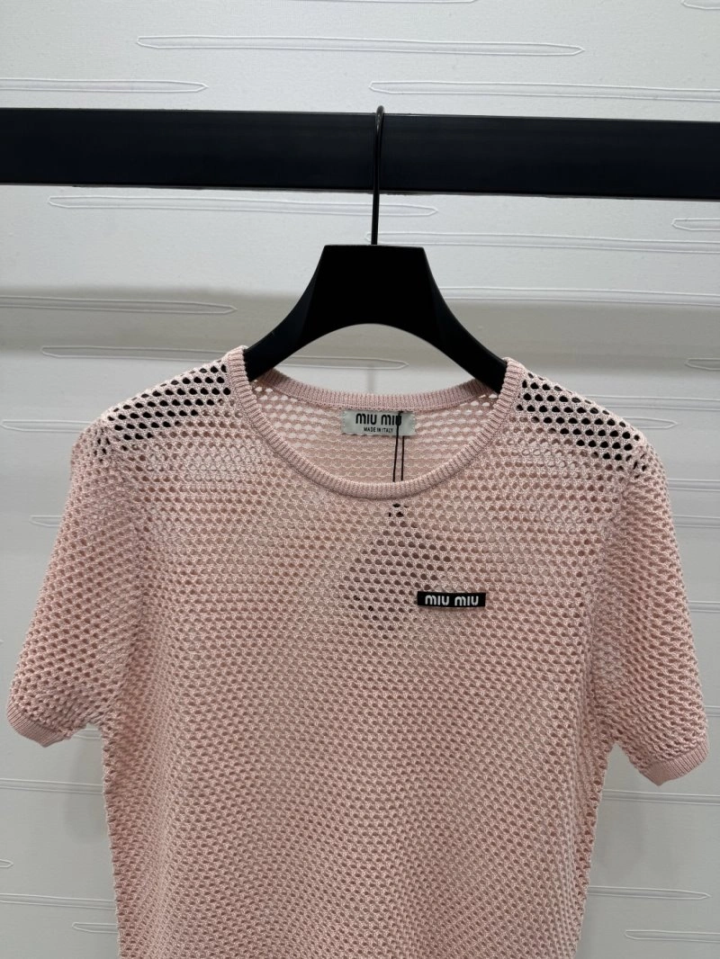 Miu Miu T-Shirts Durable 156077