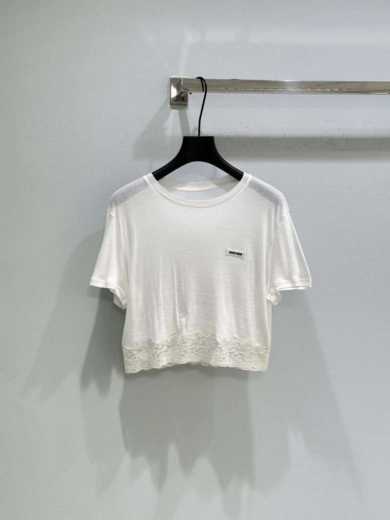 Miu Miu T-Shirts Durable 156075