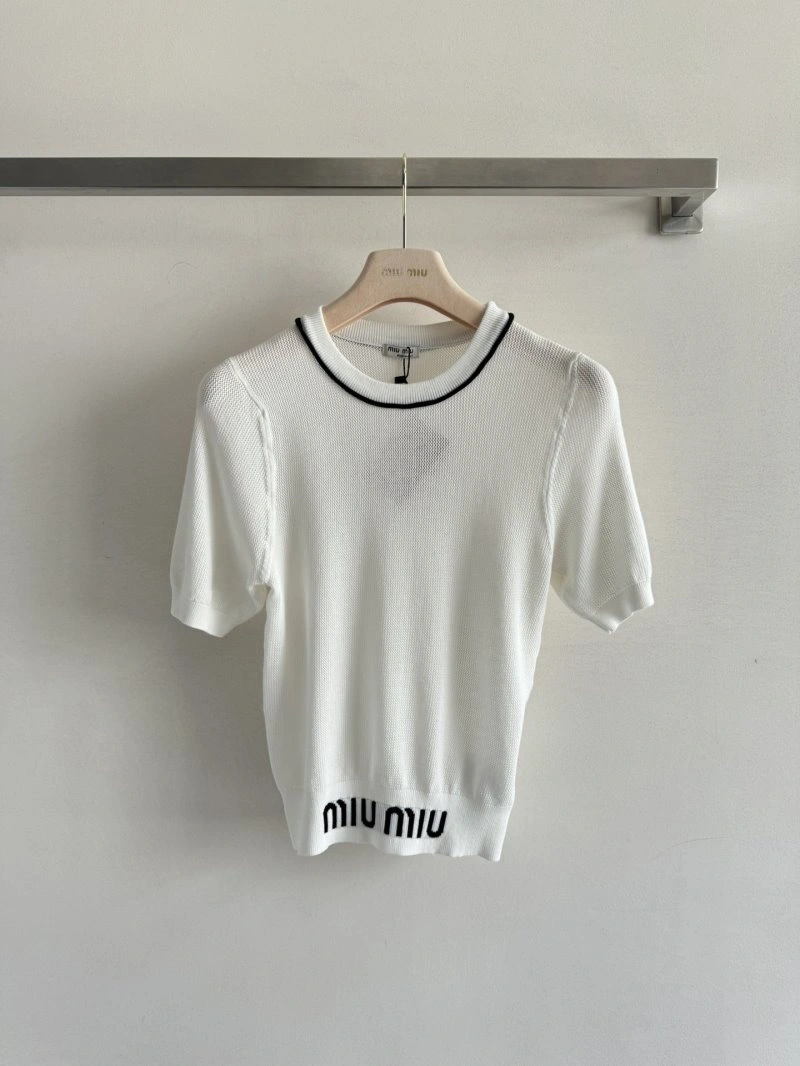 Miu Miu T-Shirts Stretchable 148589
