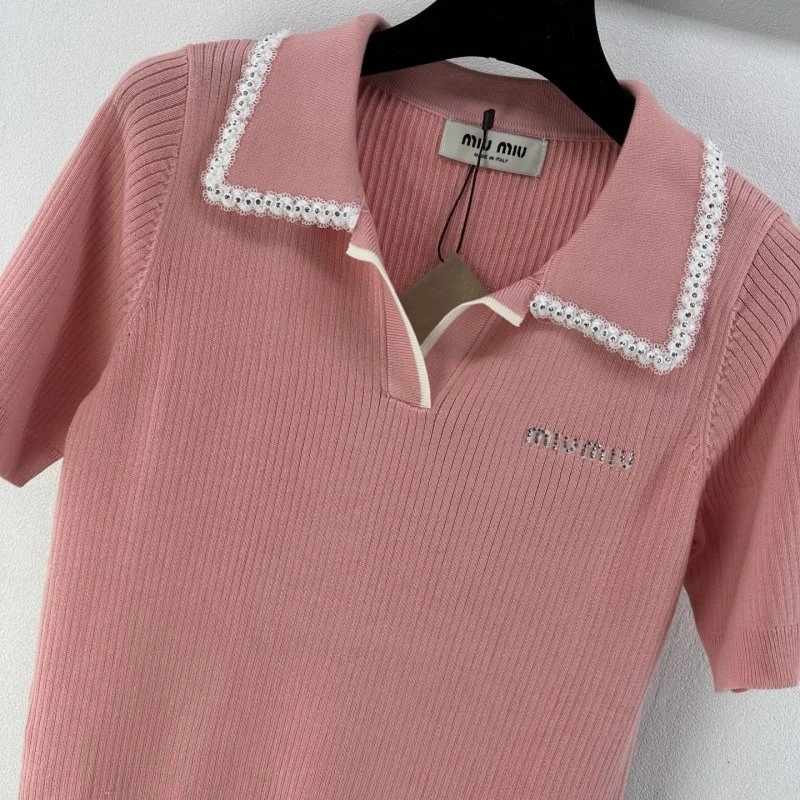 Miu Miu T-Shirts Comfortable 148596