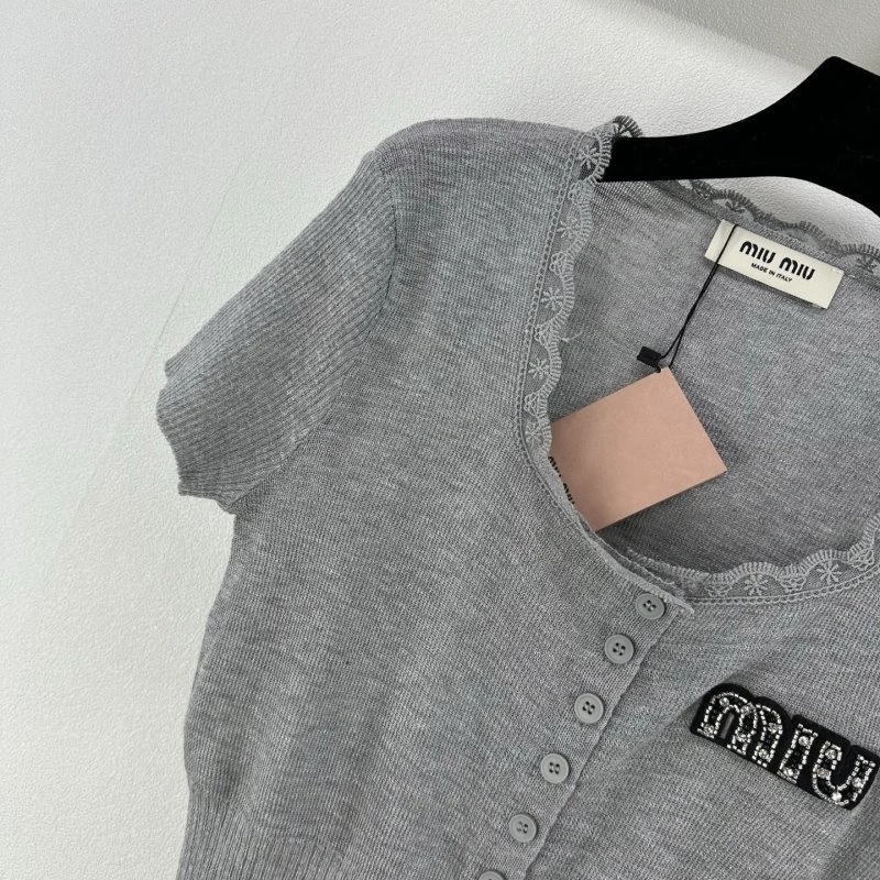 Miu Miu T-Shirts Durable 148588
