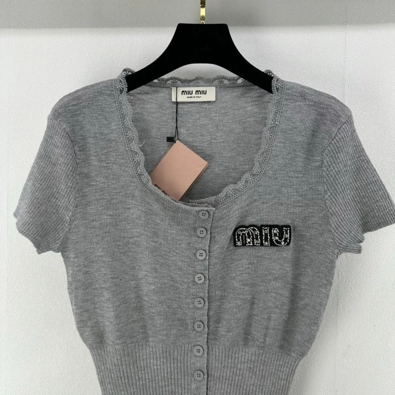 Miu Miu T-Shirts Durable 148588