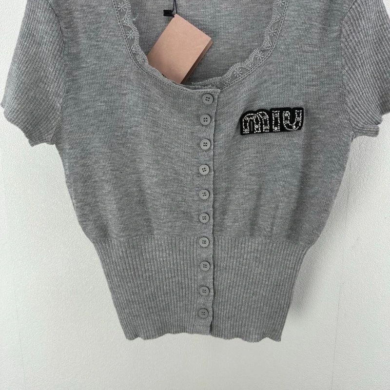 Miu Miu T-Shirts Durable 148588