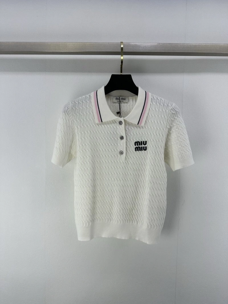 Miu Miu T-Shirts SmoothTexture 148549