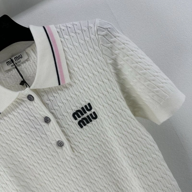 Miu Miu T-Shirts SmoothTexture 148549