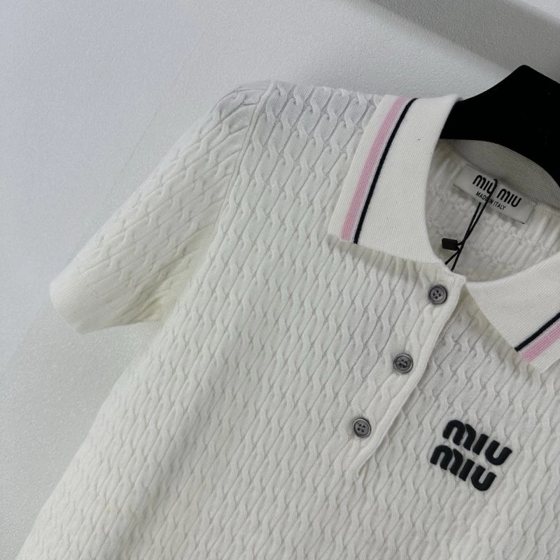 Miu Miu T-Shirts SmoothTexture 148549