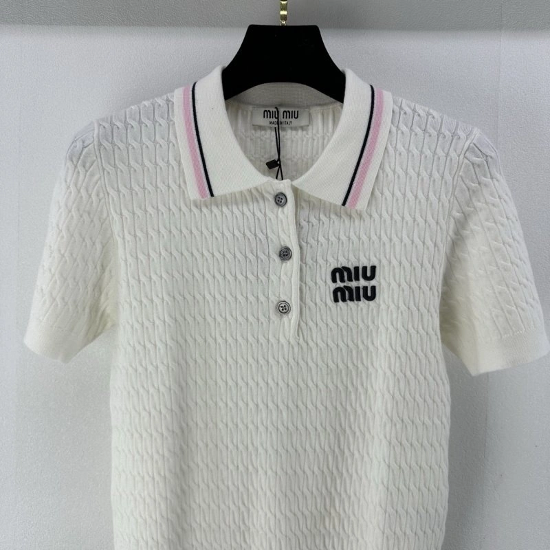 Miu Miu T-Shirts SmoothTexture 148549
