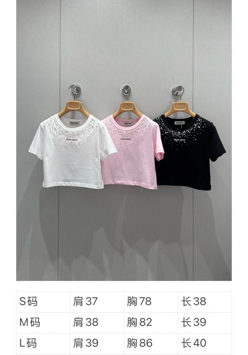 Stretchable Miu Miu T-Shirts 148501