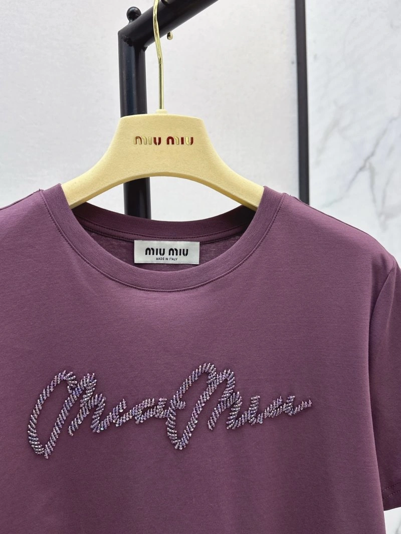 Miu Miu T-Shirts WaterResistant 148446