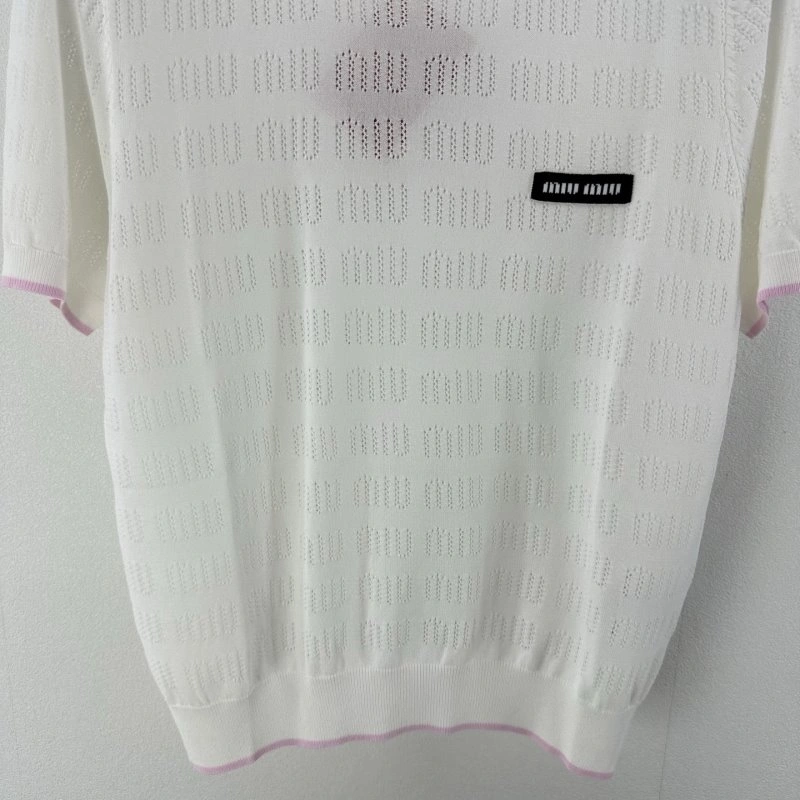 Breathable Miu Miu T-Shirts 154426