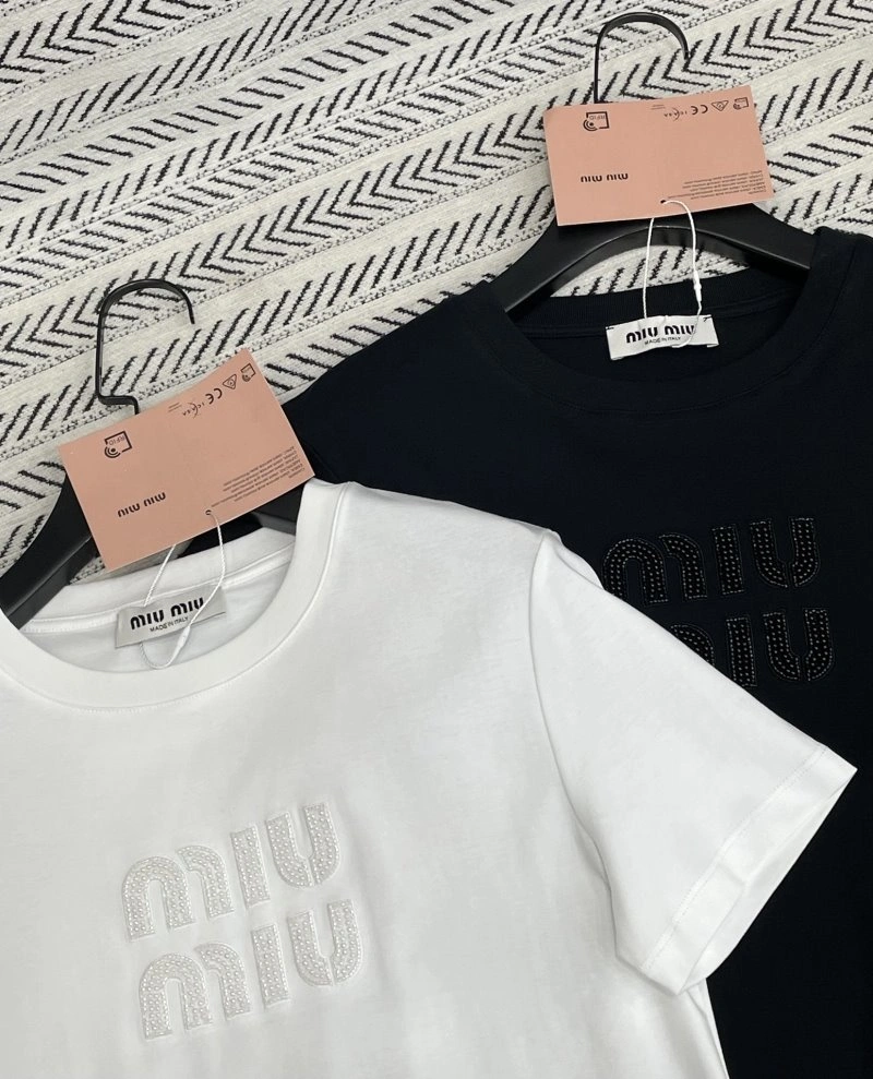 Miu Miu T-Shirts Popular 154436
