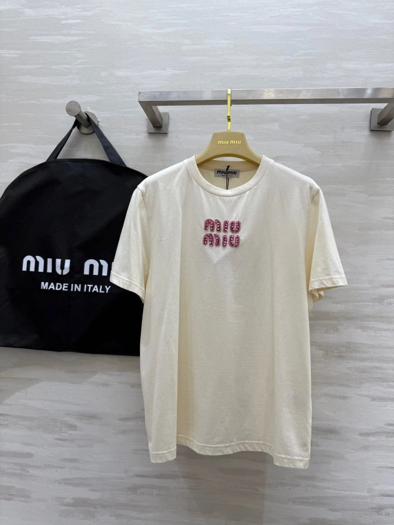 Miu Miu T-Shirts Comfortable 152999