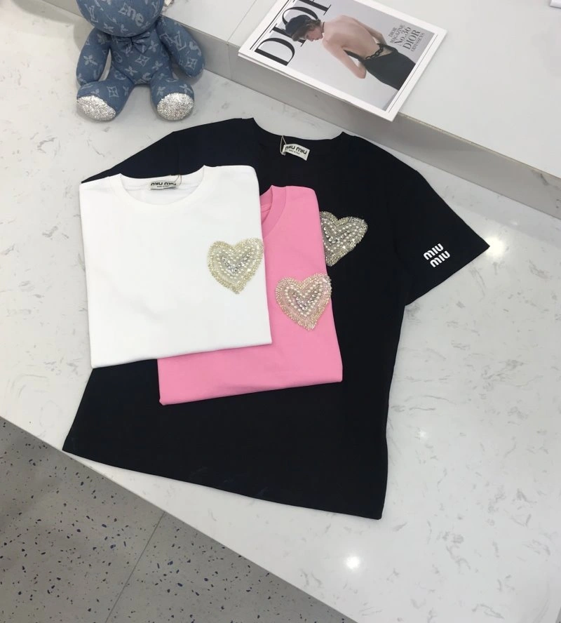 Miu Miu T-Shirts QuickDry 152986