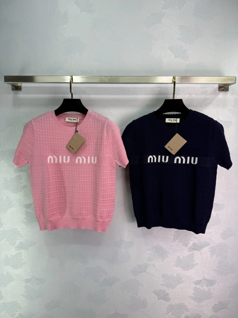 Miu Miu T-Shirts Efficient 152974