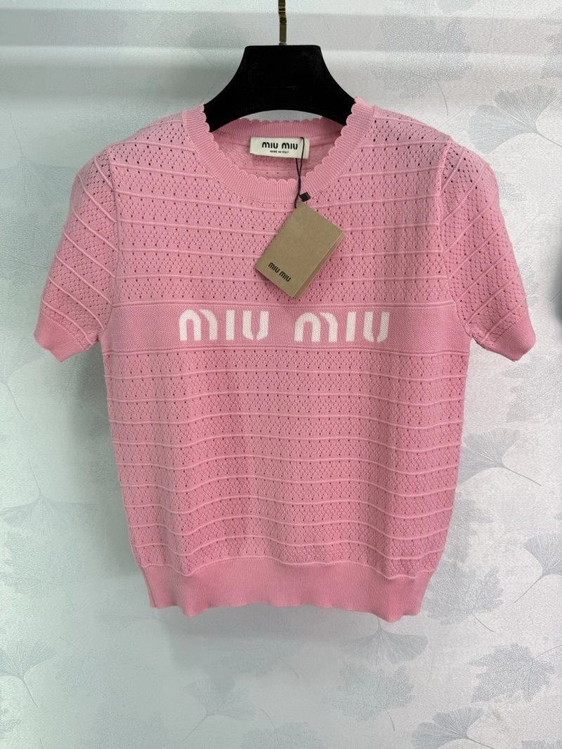 Miu Miu T-Shirts Efficient 152974