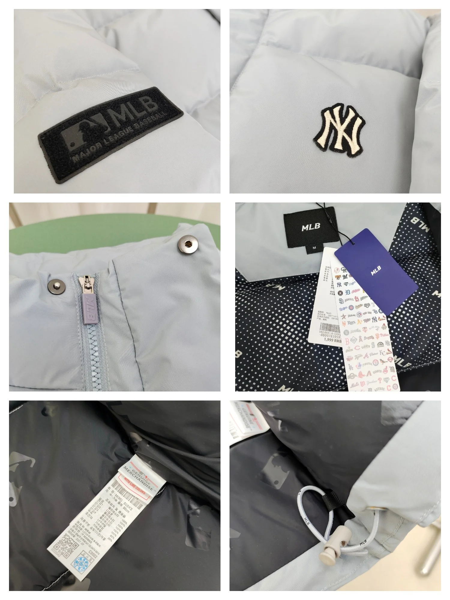 Breathable Mlb Down Jackets 165039