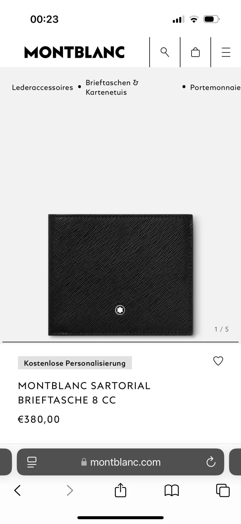HighPerformance Montblanc Wallets Purse 38456
