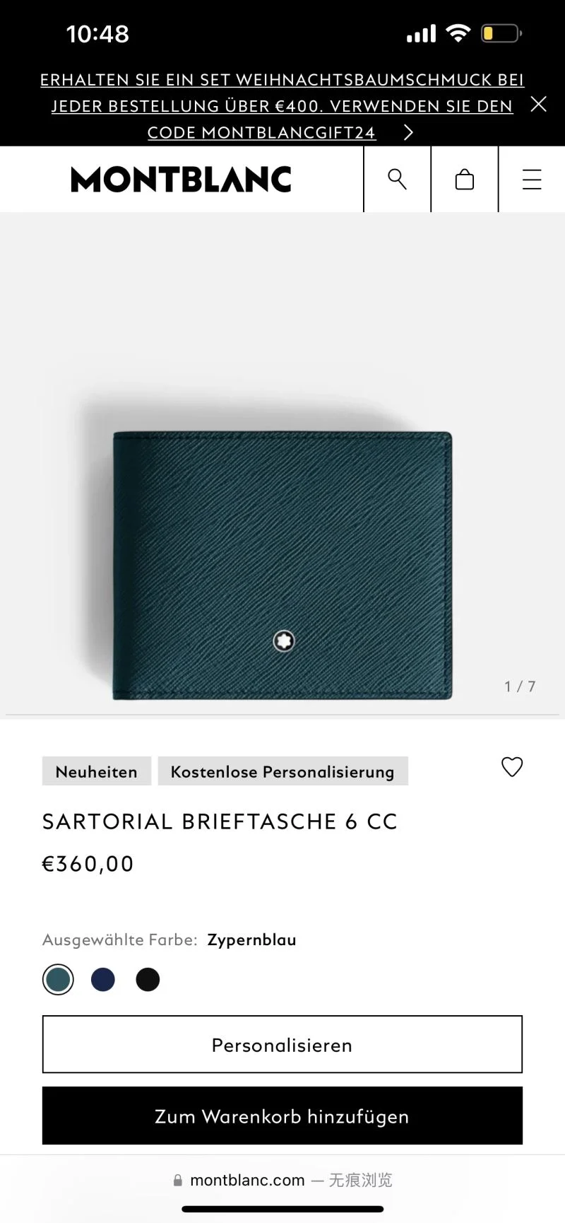 Minimalist Montblanc Wallets Purse 38407