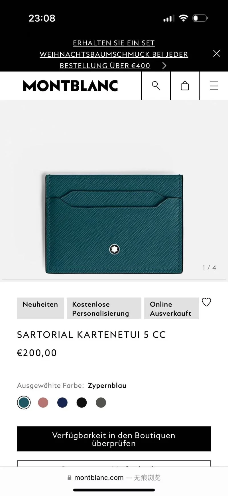 Montblanc Wallets Purse Comfortable 38401