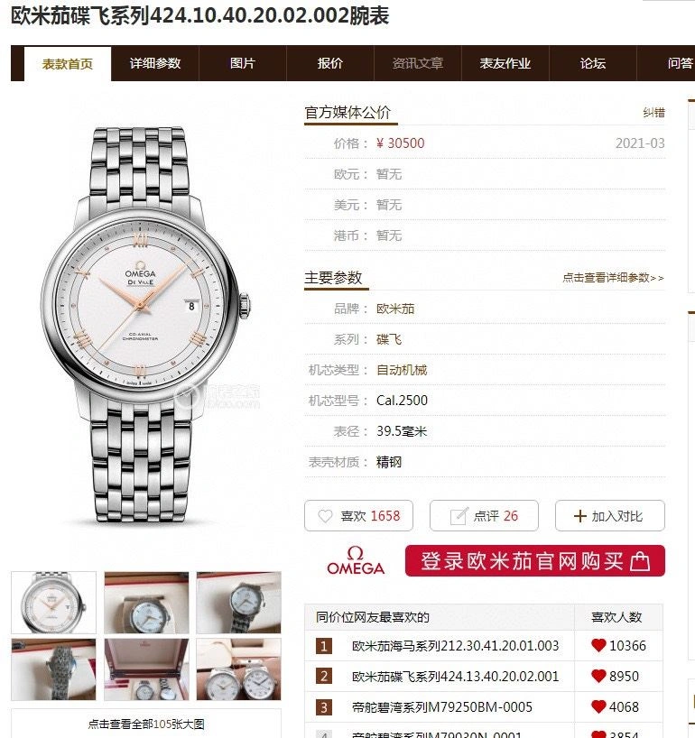 OMEGA Watches ZeroBulk 191786