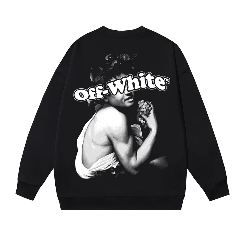 Vibrant Off White Hoodies 146805