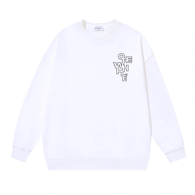 Vibrant Off White Hoodies 146805