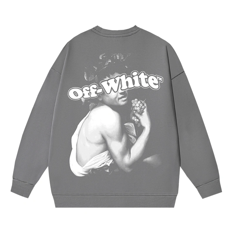 Vibrant Off White Hoodies 146805