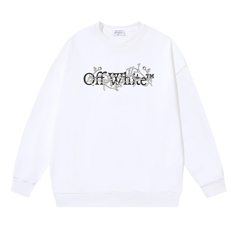 Vibrant Off White Hoodies 146805