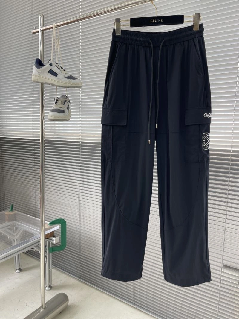 Stretchable Off White Long Pants 146731