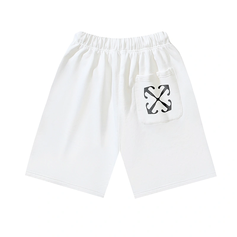 Durable Off White Short Pants 146807