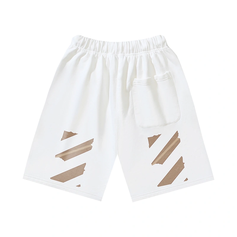 Durable Off White Short Pants 146807