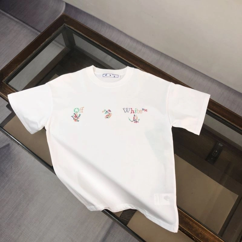 Off White T-Shirts Sleek 146741