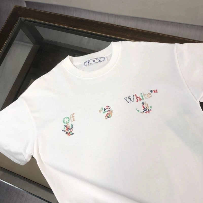 Off White T-Shirts Sleek 146741