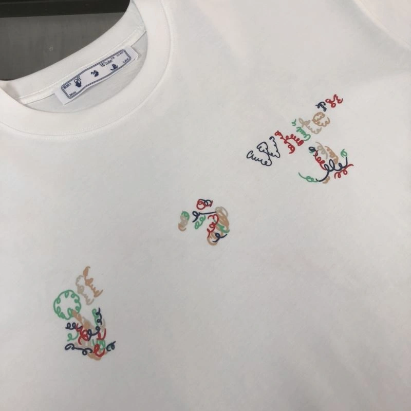 Off White T-Shirts Sleek 146741
