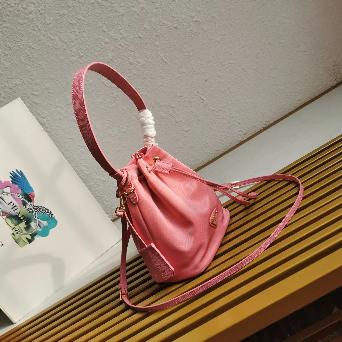 Minimalist Prada Drawstring Bags 73626