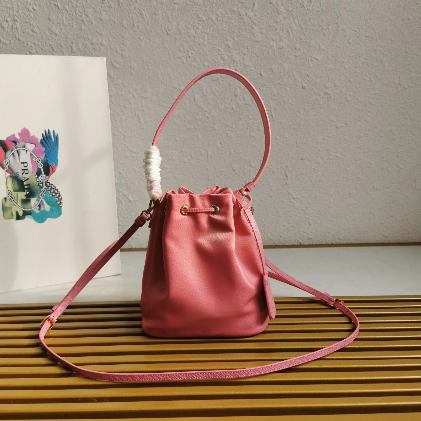 Minimalist Prada Drawstring Bags 73626