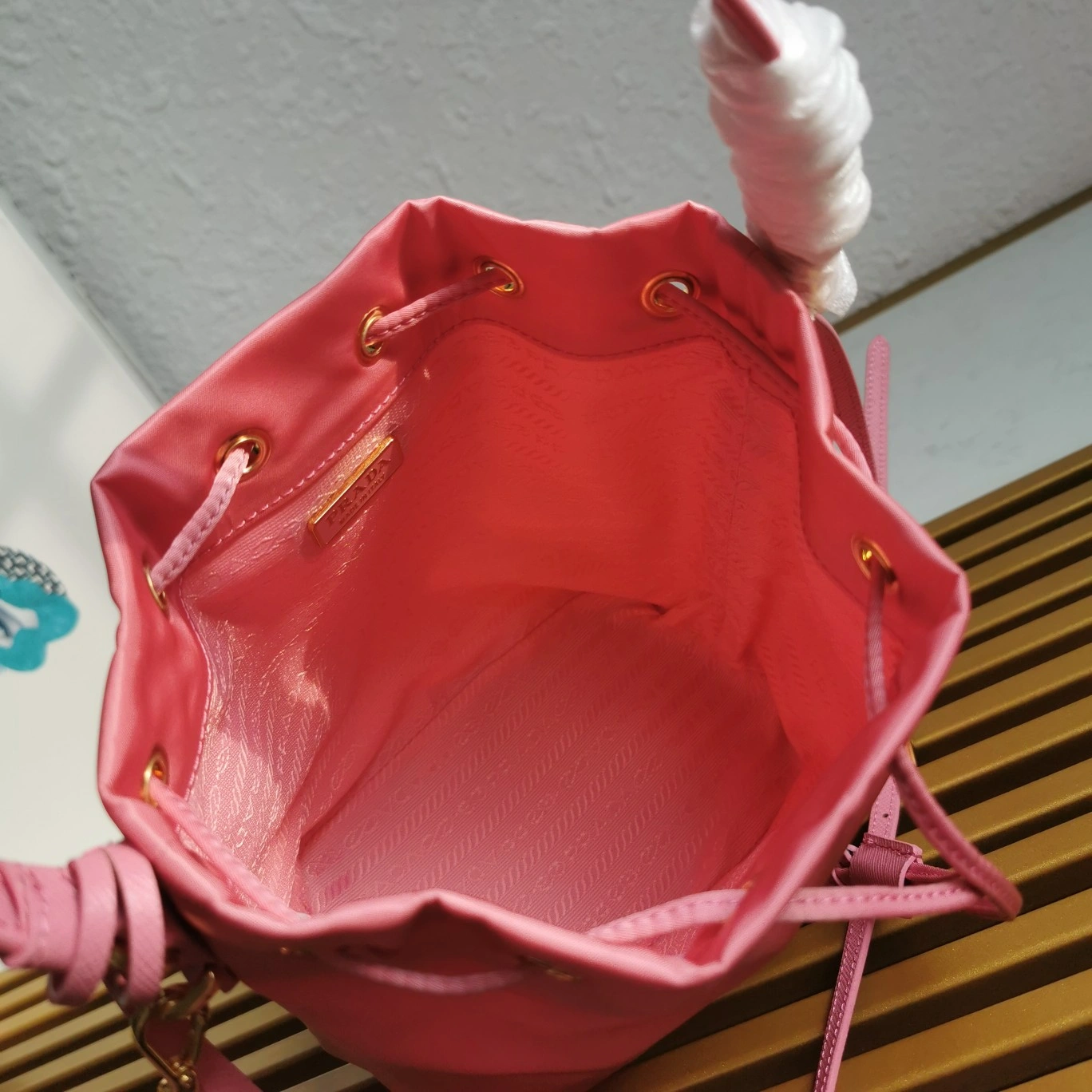 Minimalist Prada Drawstring Bags 73626