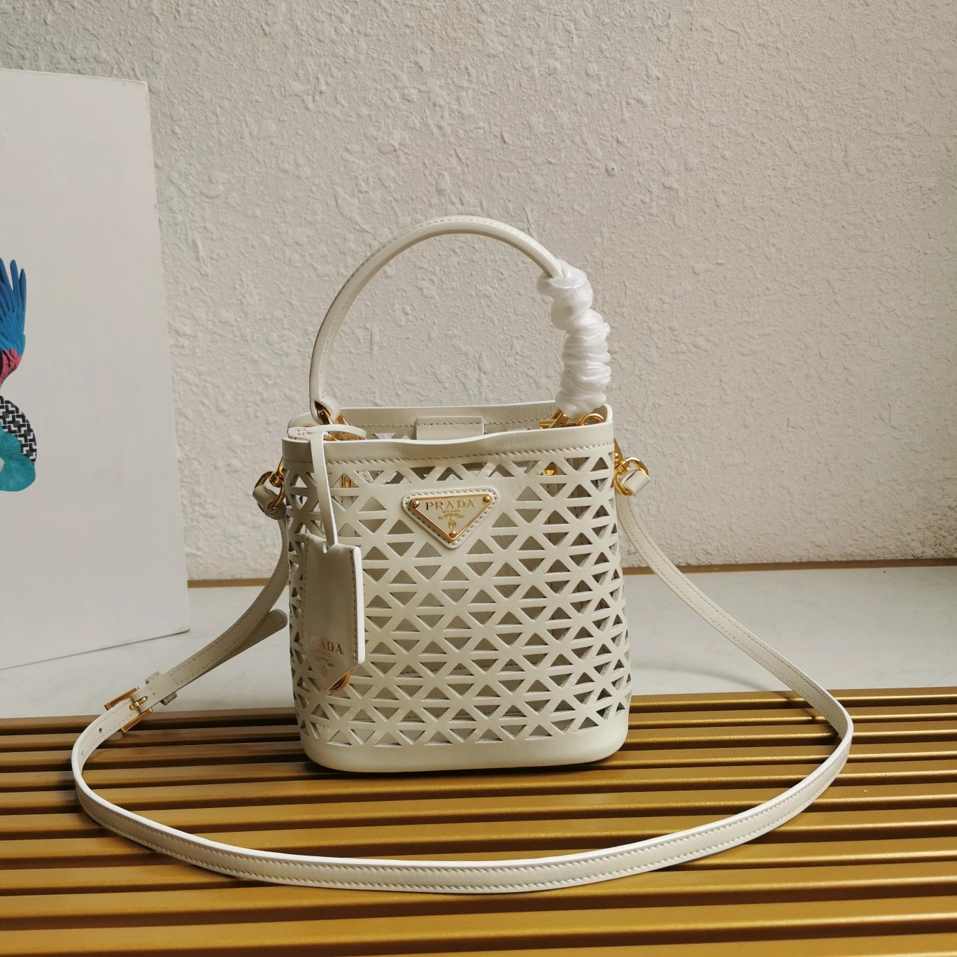 WaterResistant Prada Drawstring Bags 73749